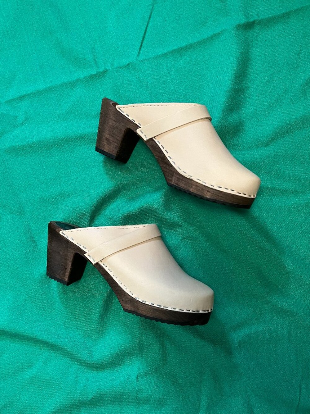Lotta from Stockholm Clogs (cappuccino with brown base) size 38